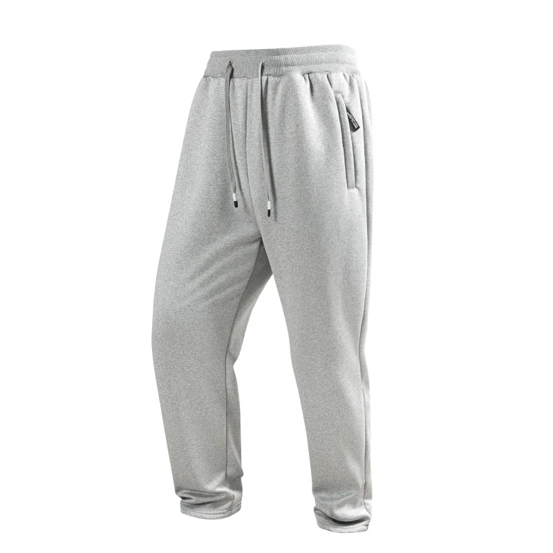 

Solid Color Elastic High Waist Zipper Pocket Casual Fashion Sports Trousers