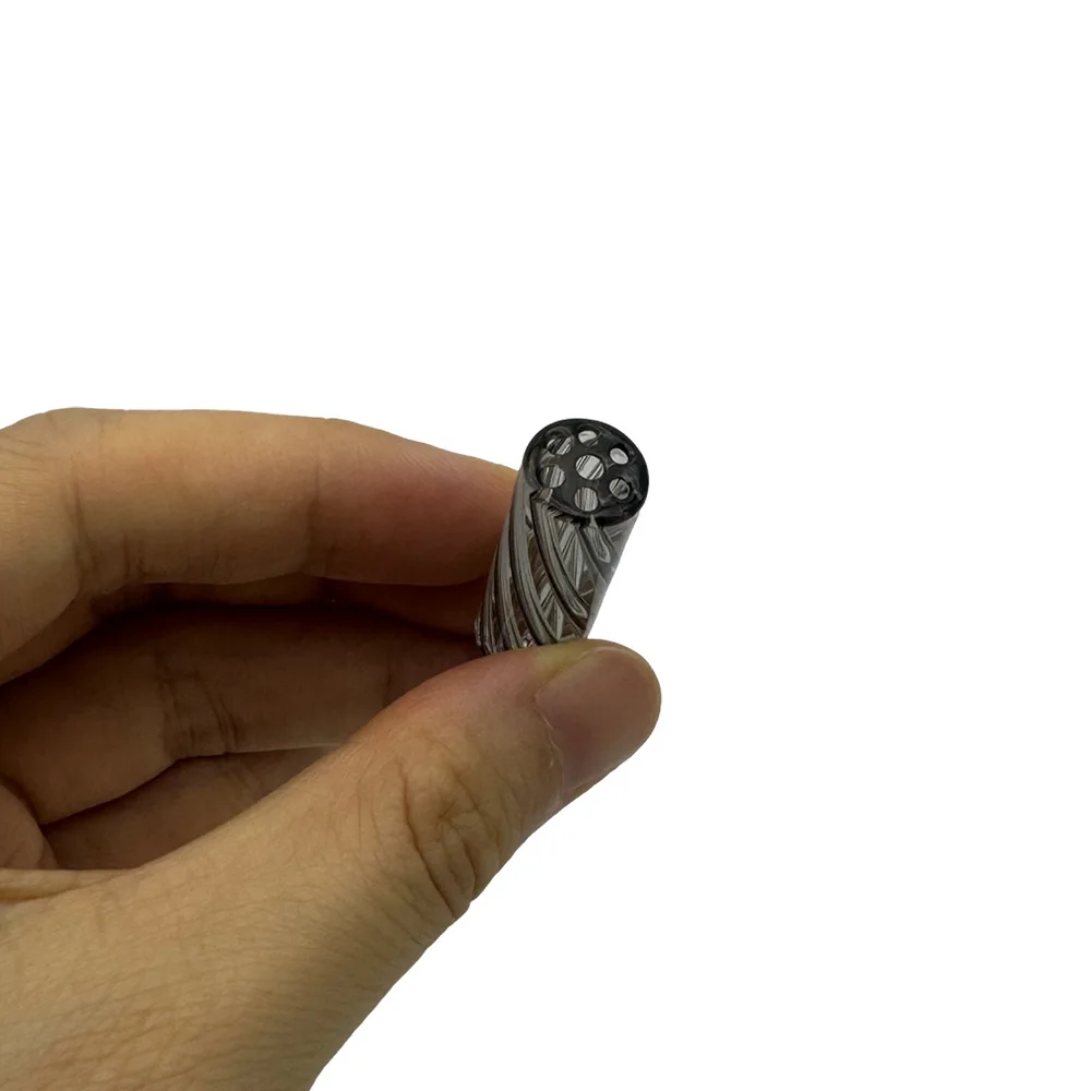 Custom LOGO OEM 7MM 8MM 9MM 10MM 12MM Glass Cigaret Pipe Filter Tip Round Mouth for Dry Herb Tobacco Rolling Drip Customized view 5