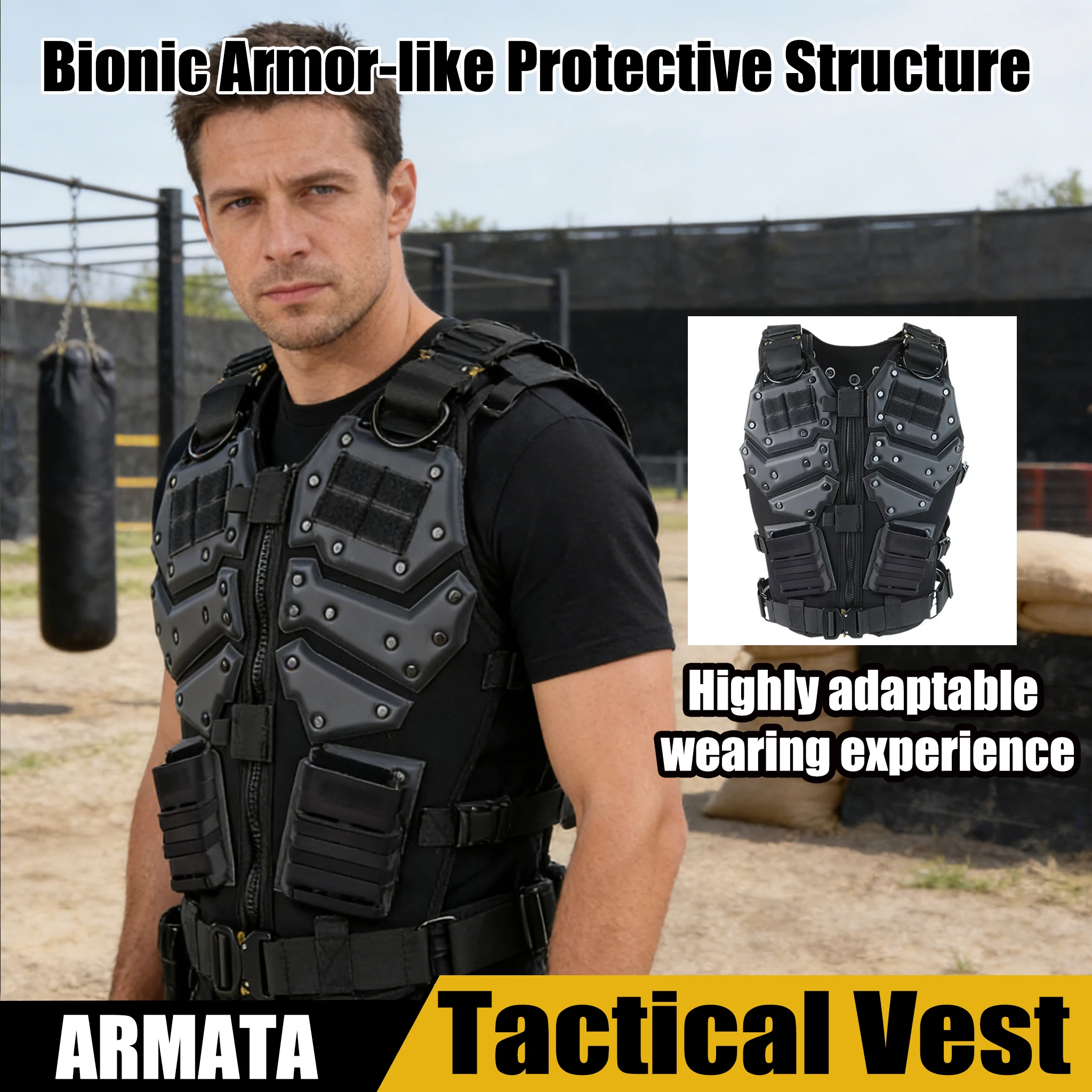 

Дышащий тактический жилет для страйкбола (имитация живого человека) | Быстросохнущая жилетка для полевой подготовки | Легкая антипотная экипировка для команды по страйкболу