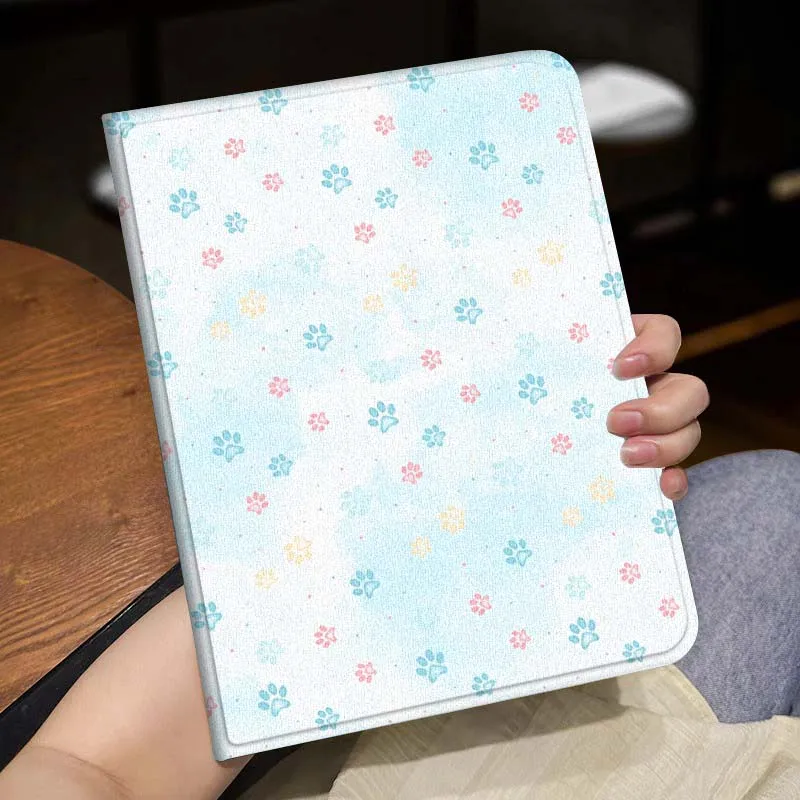 Cat Footprints Creative Design Popular For Huawei MediaPad MatePad Honor Pro V6 9 V8 X9 X 10 13.3 11 Inch Pen Tray Tablet Case