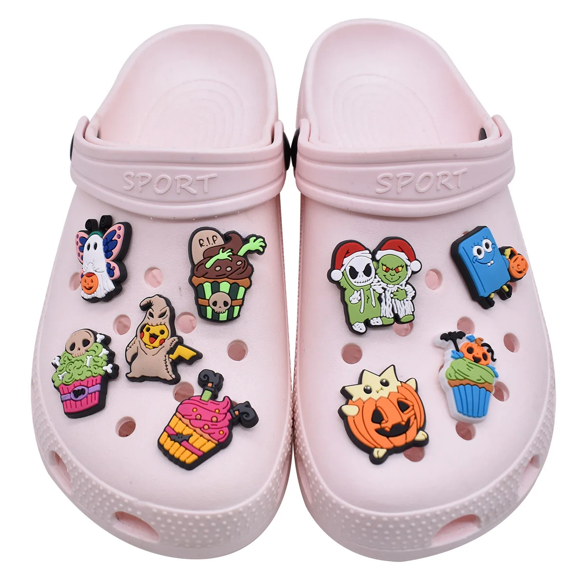 1pcs Halloween Classic Cartoon Series shoe Charms Designer for Shoe Accessories for Classic Clog Kids Gift Hot Sale