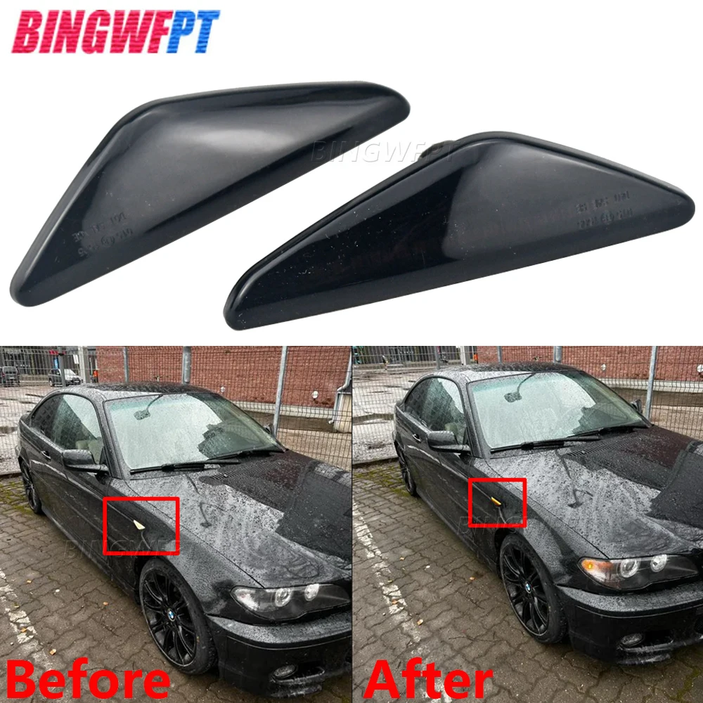 

Dynamic LED Side Marker Lights Turn Signal Blinker Indicator Lamp For BMW E46 2D 2003-2006 325Ci 330Ci Coupe Convertible
