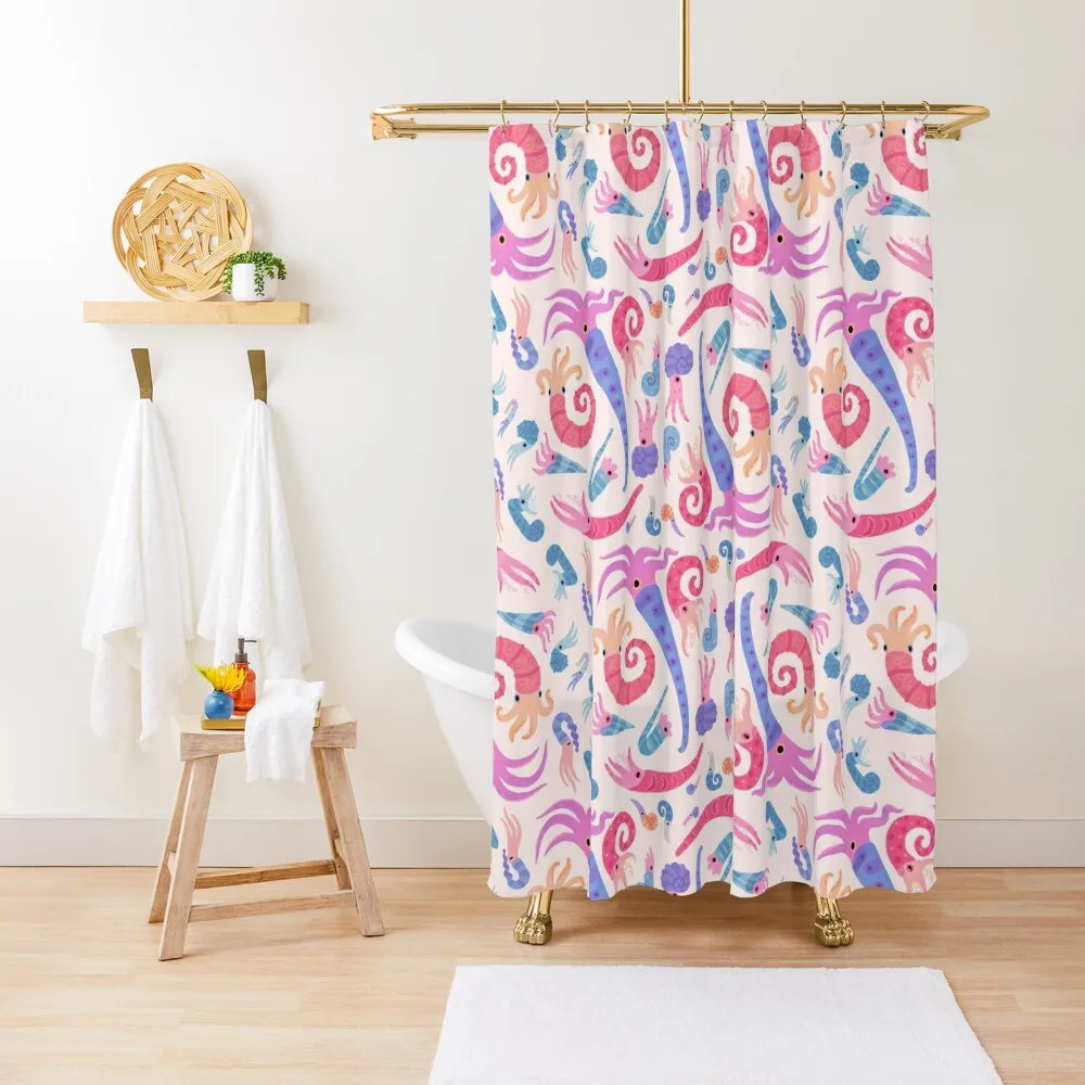 

Ancient cephalopods Shower Curtain Bath Curtain Curtains For Bathroom Curtain Bathroom