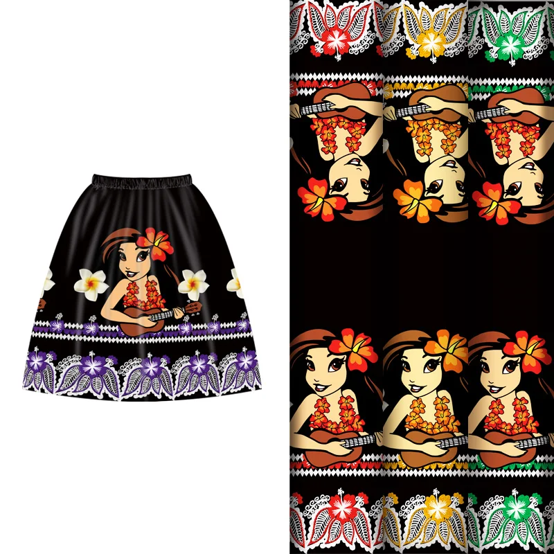 

Flowers Printing Fabric For Skirt Polyester Clothing Fabrics For Garment Dress Skirt