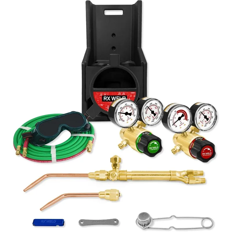 Light Duty Brazing Hvac Torch Kit Oxy Acetylene Torch Set, Cylinders Not Included US(Origin)