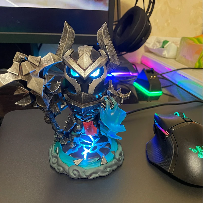 

Game League Of Legends Mordekaiser Anime Peripheral Led Illuminated Model Figure Decoration Doll Collectibles Cool Boys Gifts