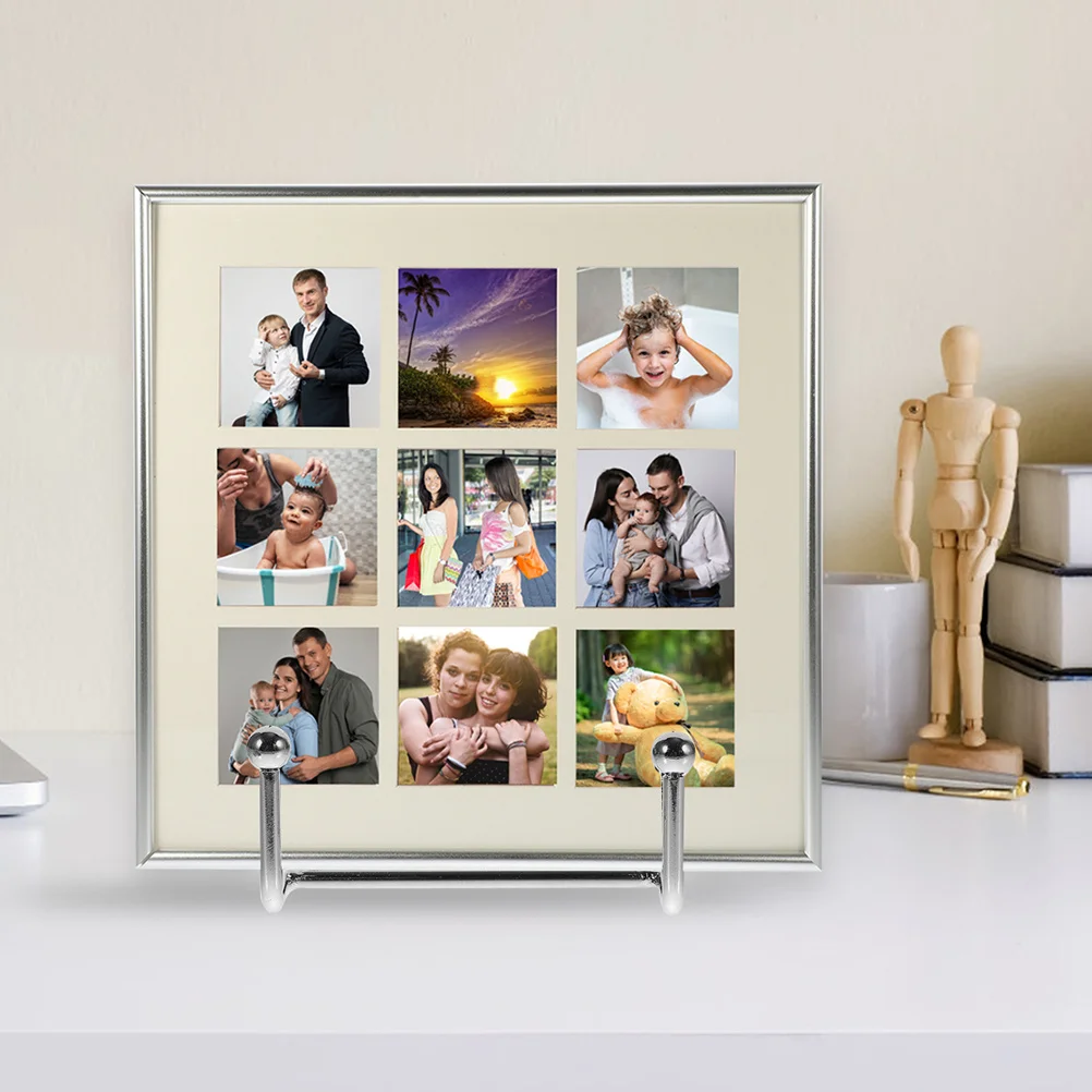 2 Pcs Photo Display Stand Small Plate Holder Picture Frame Easel Dish Table Top