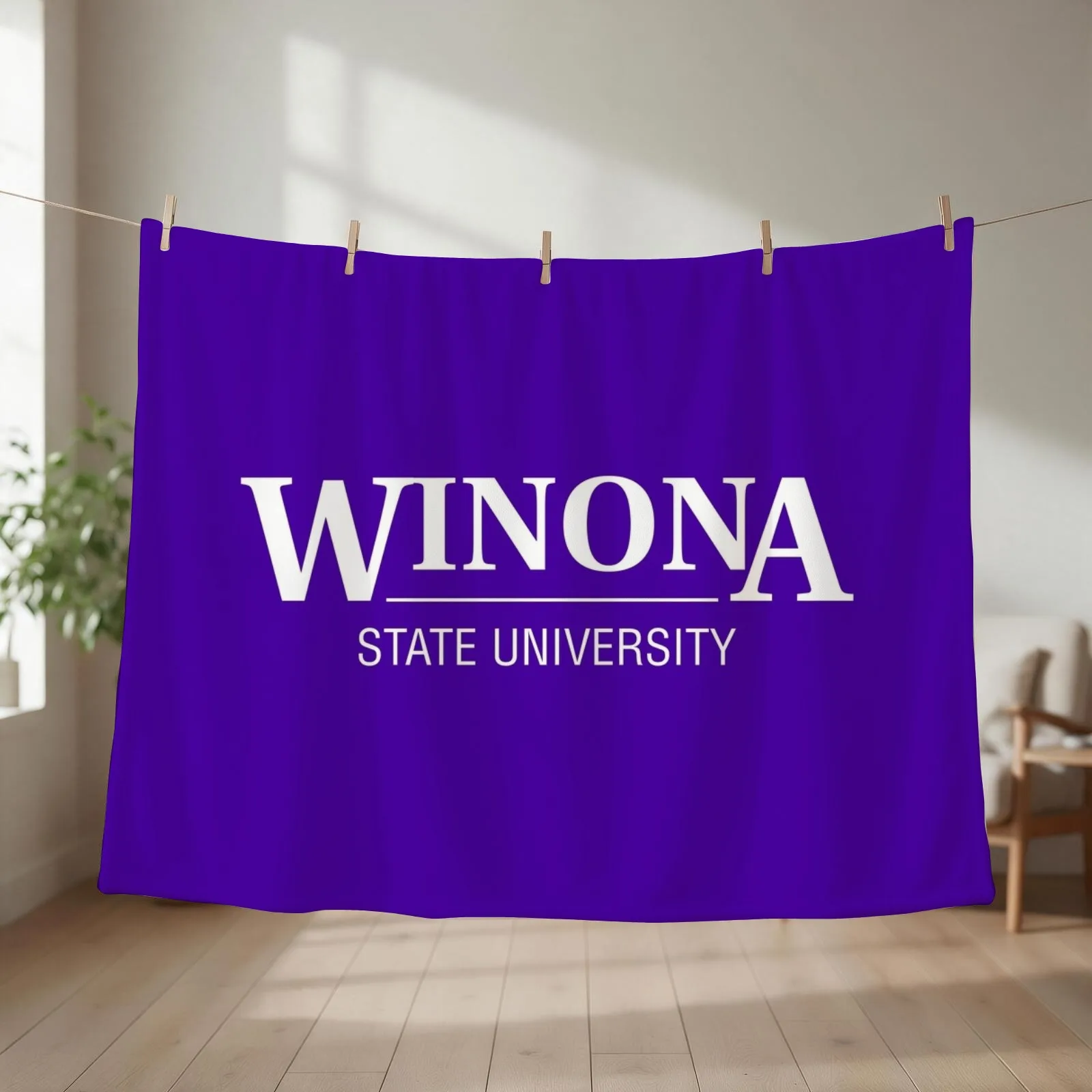 Winona State University Throw Blanket couch cozy soft plush fuzzy picnic outdoor blanket