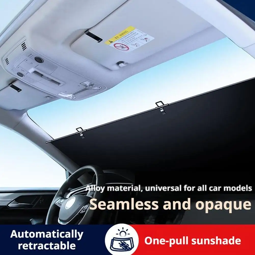 Car Sunshade Retractable Sunshade Front Windshield Summer Supplies Car Sunshade Front Windshield Privacy