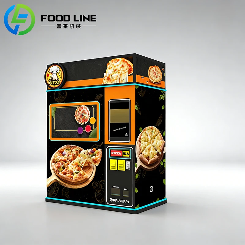 Multi-functional Outdoor Pizza Bubble Tea Pineapple Vending Machine Accepts Credit Card FL Customized