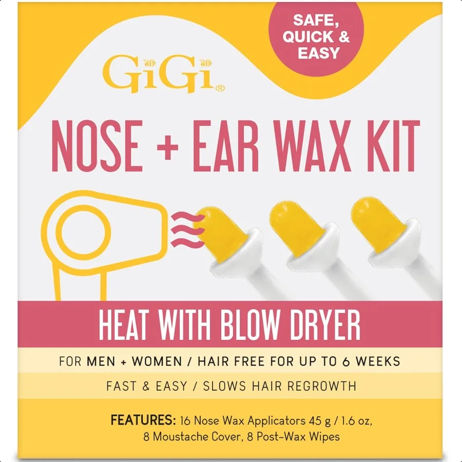 

GiGi Nose + Ear Wax Kit Safe Quick and Easy Heat with Blow Dryer 1pack