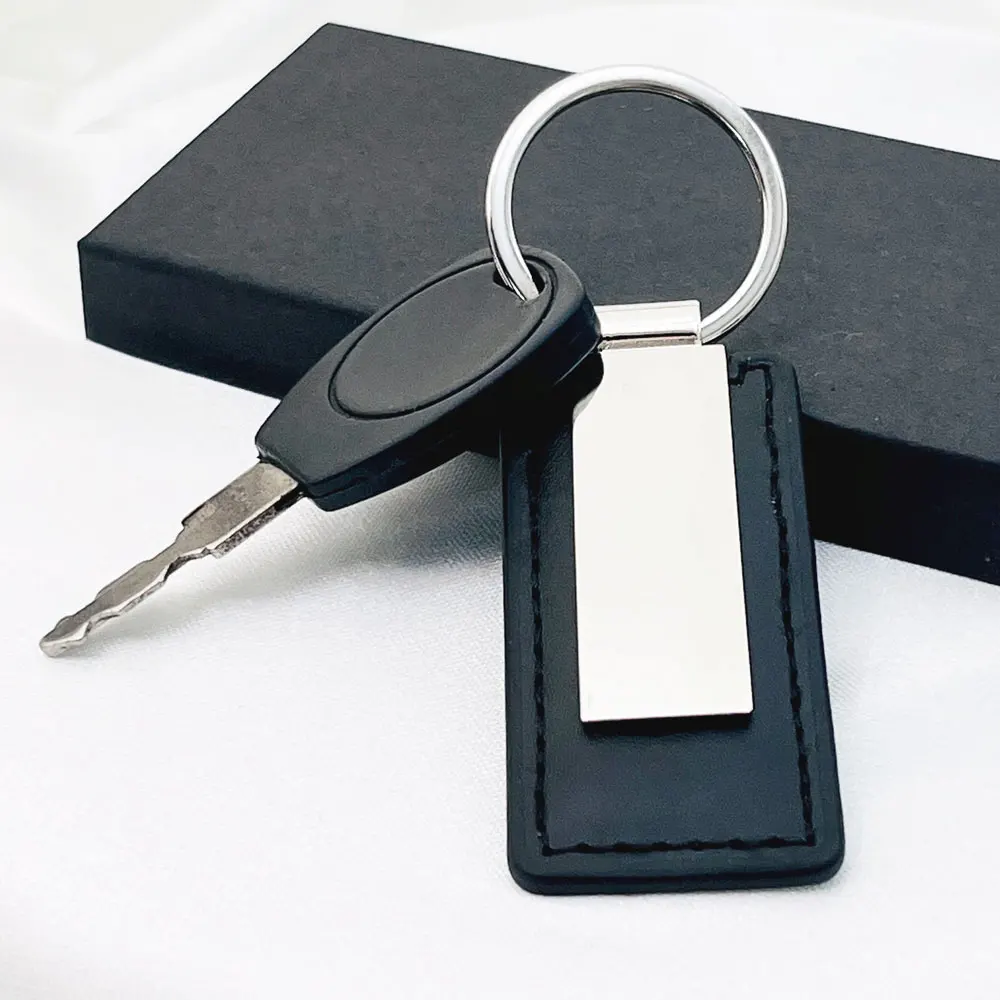 10pcs Wholesale Metal Stainless Steel Car Moto Keychain Keyring Custom Name Laser Engraving Logo Key Chain Ring High-end Gift
