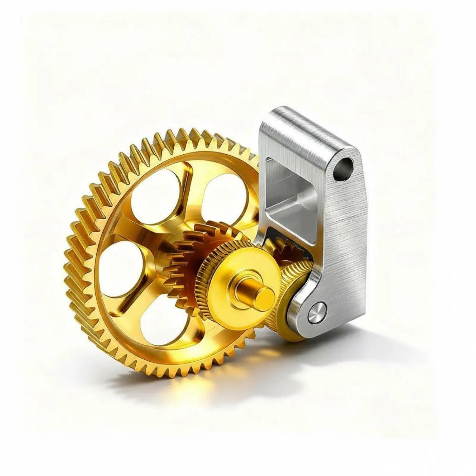 Wear Resistant Printer Extruder Gear Replacement Kit Brass Steel Helical Gear Handle for 3D Printer X1 P1S A