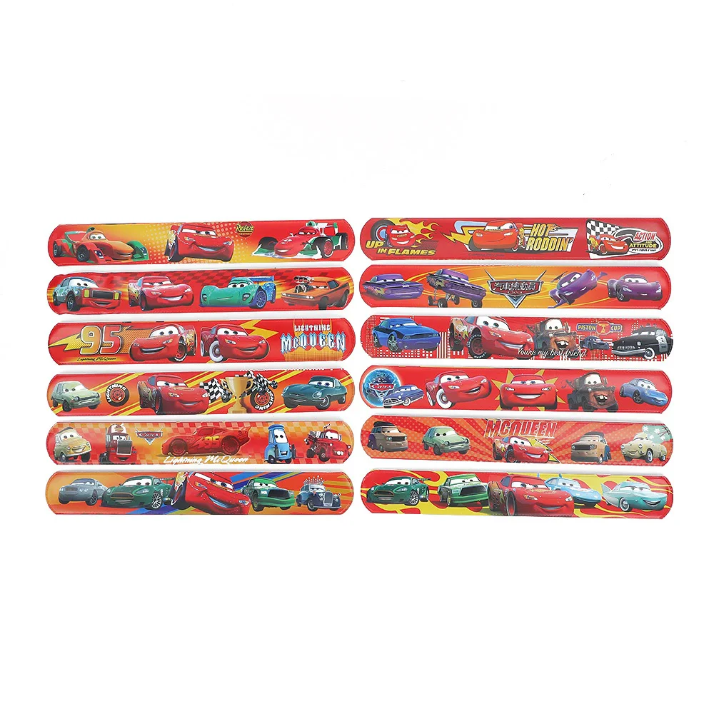 1/12/24개 픽사 자동차 슬랩 팔찌 – 라이트닝 맥 - Lighting Mcqueen Decor 리뷰 및 가격