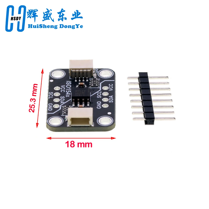 1/3pcs 3.3V 5V ISO1540 Bidirectional I2C Isolator Module Compatible with STEMMA QT Qwiic Pin Unsoldered
