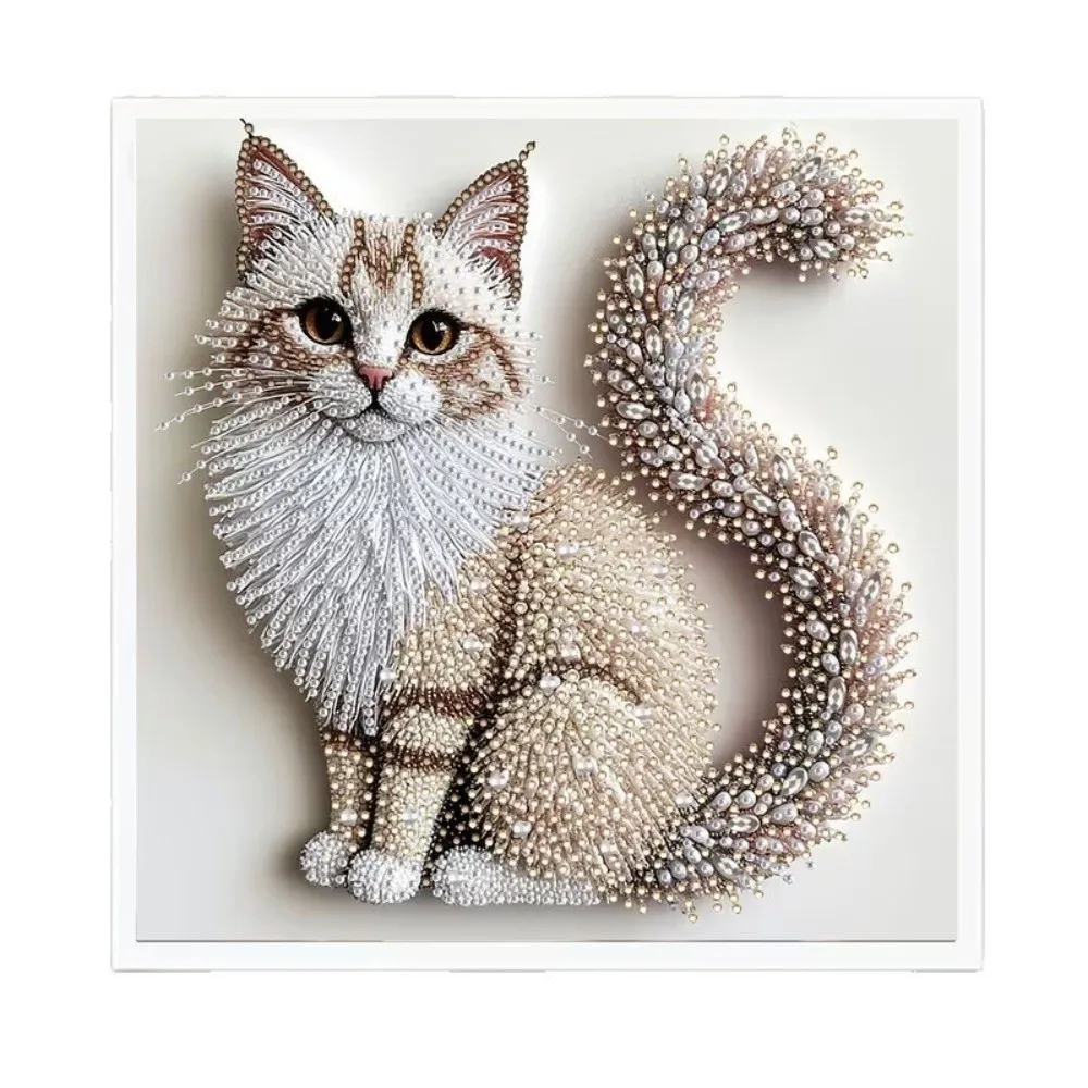 1 Set Crystal Rhinestones 5D Diamond Painting Kit Cat Design Relaxing Handcrafted Diamond Painting DIY Craft Diamond Art Kits