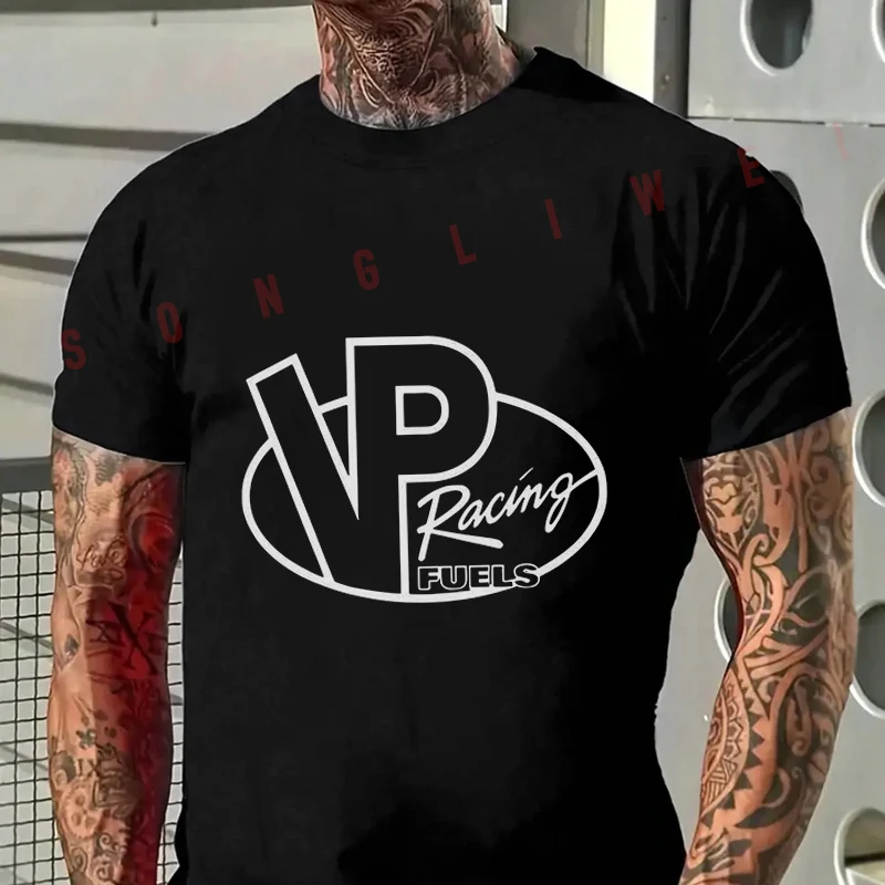 2026 Casual T-shirt VP Racing Fuels Graphic Motorcycle Tshirt Mens Summer Cycling Sportswear Short Sleeve Top Tee