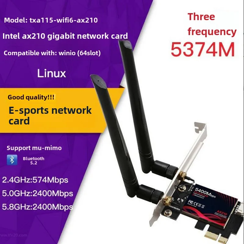 WiFi 6. nesil kablosuz ağ kartı AX200/AX2100 çift bantlı gigabit 5G dahili Bluetooth 5.0 wifi alıcısı