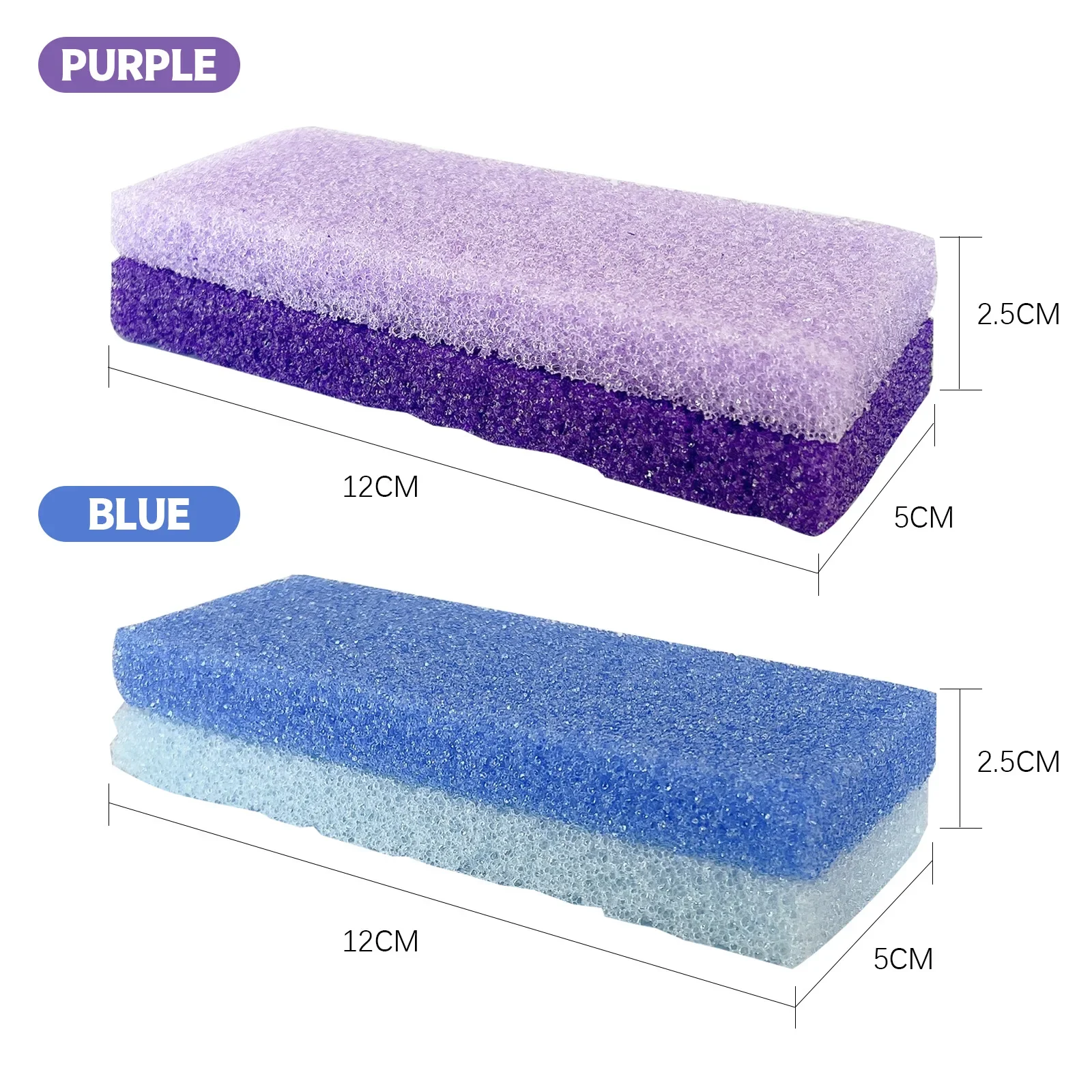 Foot Pumice Stone Sponge Block Foot File Scrubber Dead Skin Callus Remover for Feet Hand Manicure Pedicure Beauty Foot Care Tool