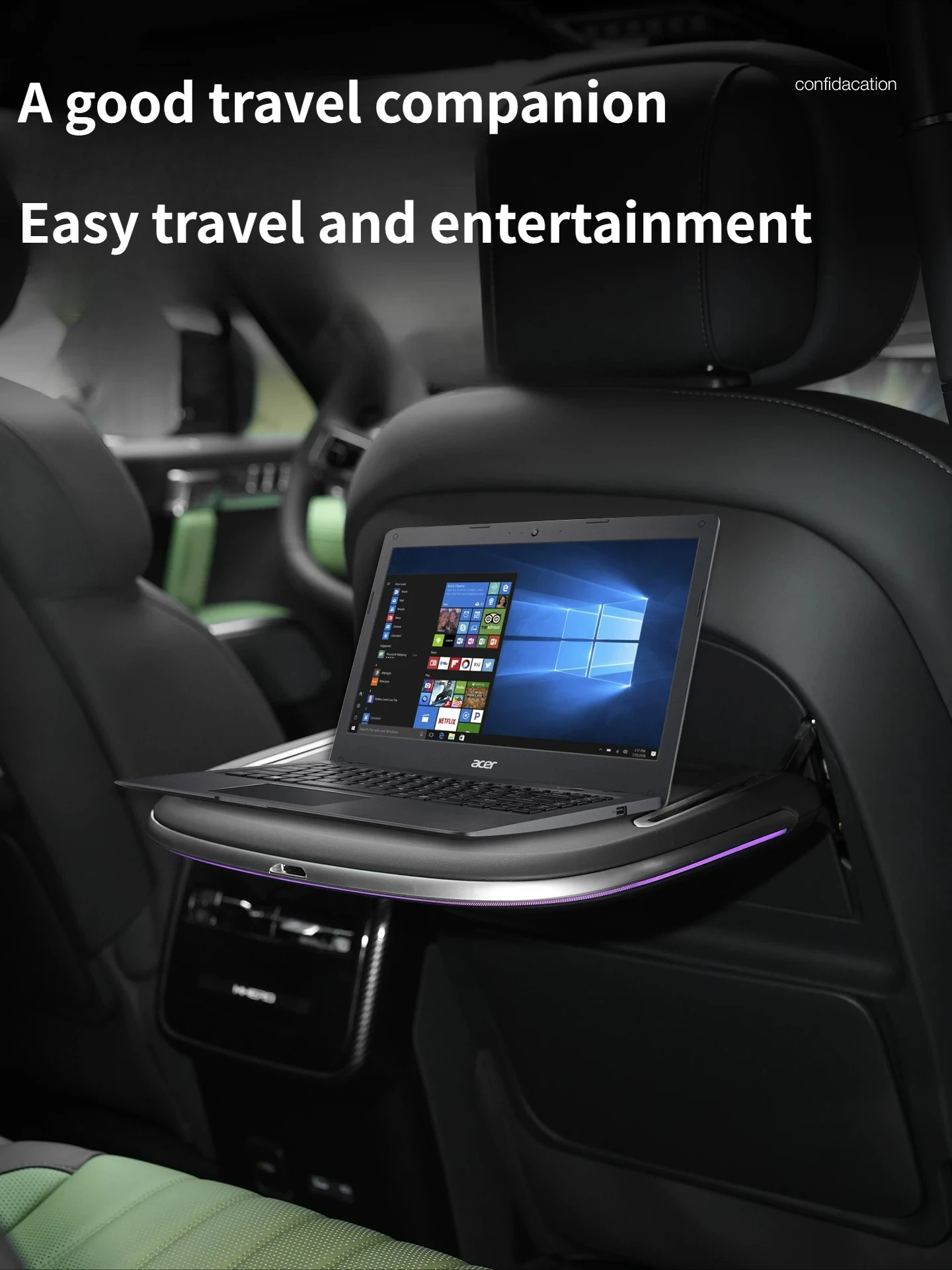 For Dongfeng MHERO M-Hero M817 2025 Small Table Board Multifunctional Wireless Charging Rear Foldable Table Interior Accessories