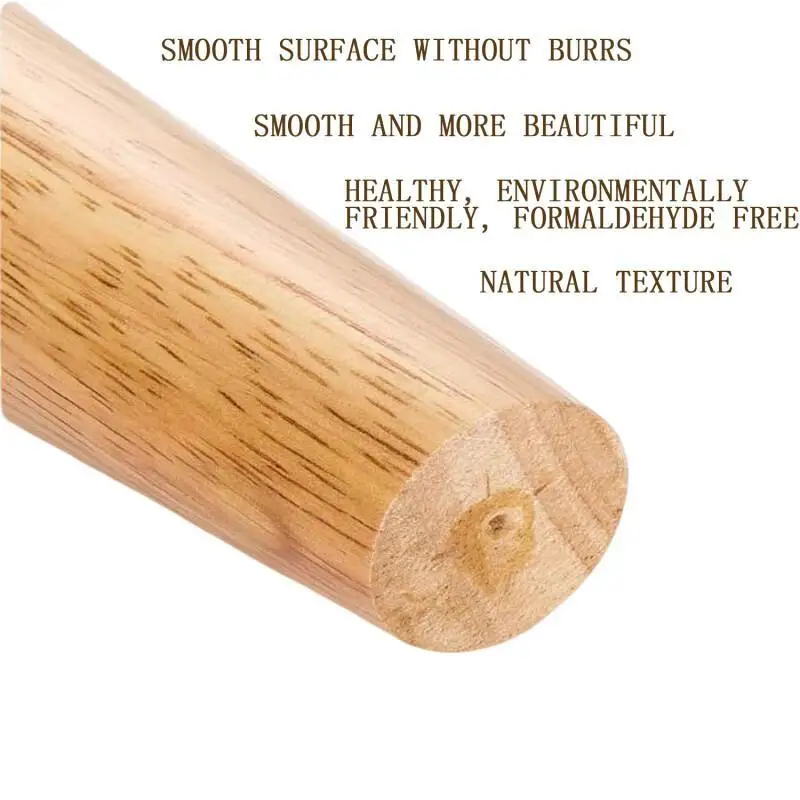 4Pcs Wooden FurnituresFeet, Oblique & Straight Design, Non-Slips Durables Legs for Chair, Table, Sofa & Cabinet Replacement