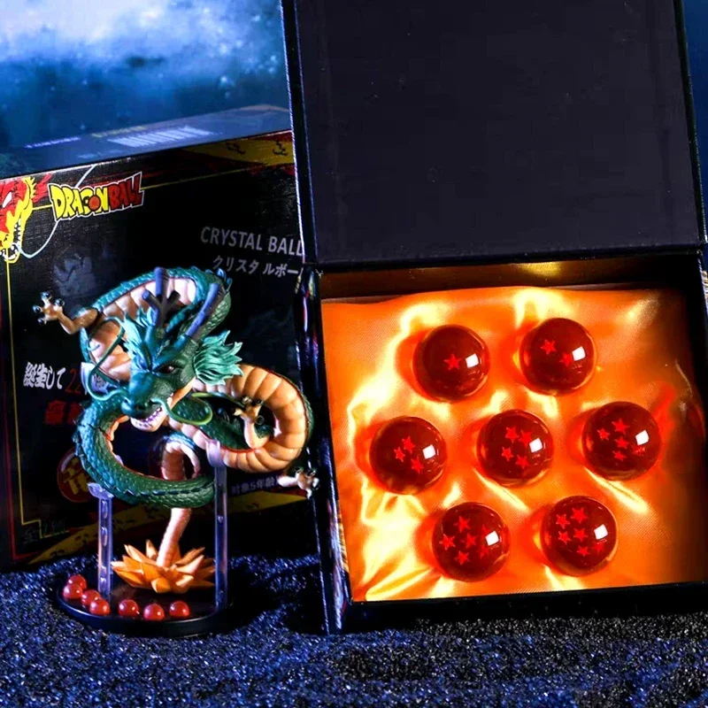 Figuras de Acción de Dragon Ball Z, Bola de Cristal de 7 Estrellas, 3.5-7.6cm, Bandai, en Caja Coleccionable, Envío Gratis, Regalos