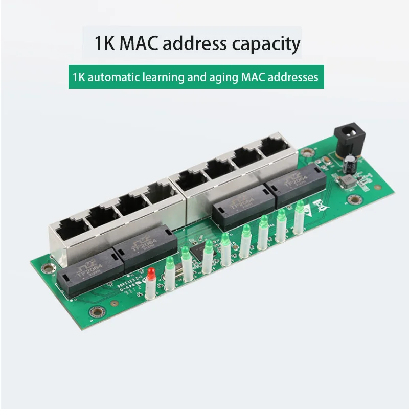 RJ-45 Switch Embedded Internet Splitter 8-Ports 100m Switch Plug & Play RJ45 L-AN Hub Game Network Switch Spiel Lade adapter