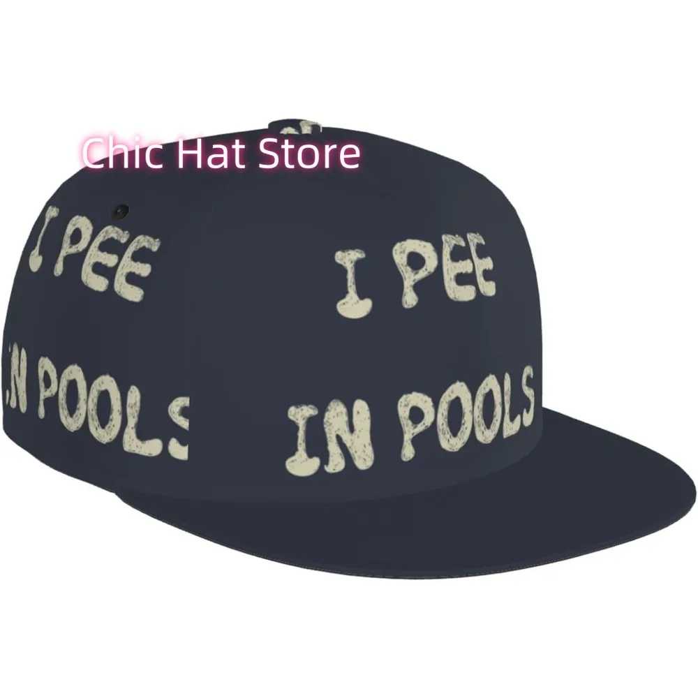 I Pee In Pools Mens Baseball Cap Snapback Hip Hop Hat Adjustable Trucket Hat for Men and Women
