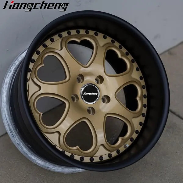 New model of 26 Two Piece Forged Heart Shape Rims  18 19 Inch Alloy Wheel Rim 5*112 Rims  for