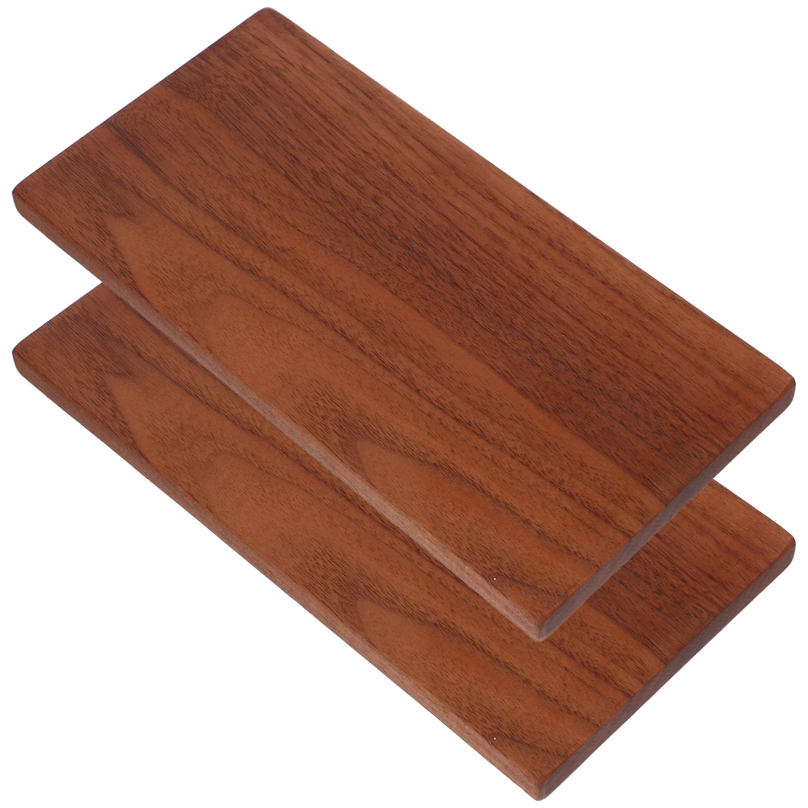 

2Pcs Walnut Wood Planks 20x10cm 1cm Thick Natural Grain DIY Crafts Table Decor Easy to Cut for Furniture Projects