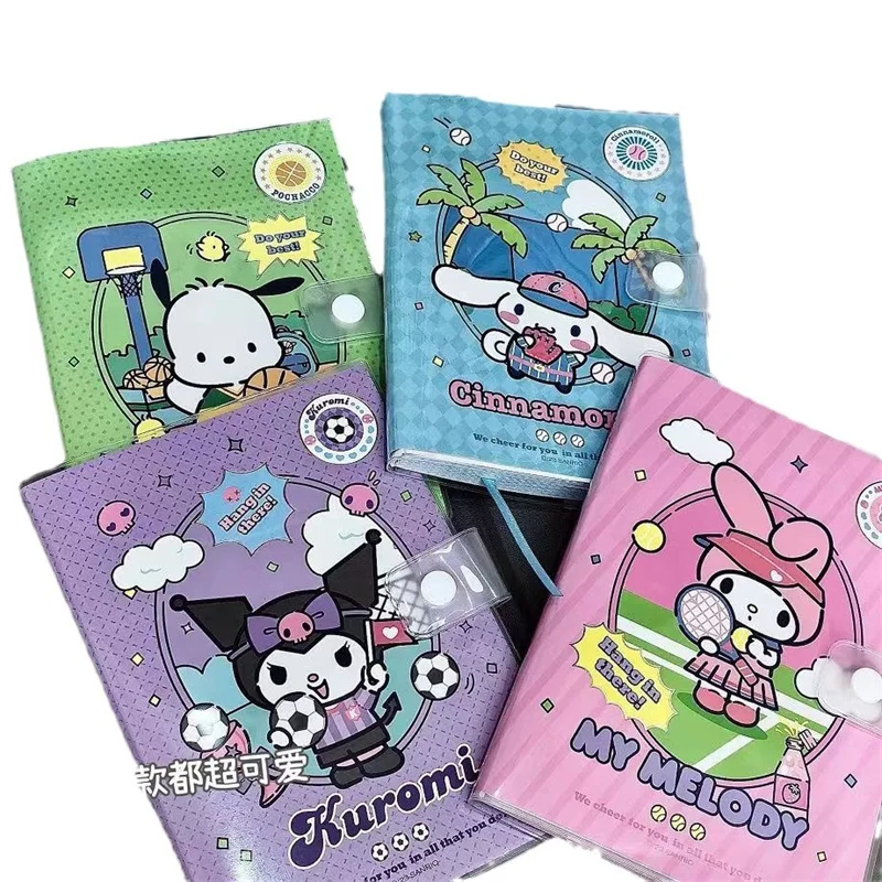 4pcs/lot Sanrio Kuromi Melody Cinnamoroll Notebook Cute Portable Note Book Diary Planner Stationery Gift School Supplies