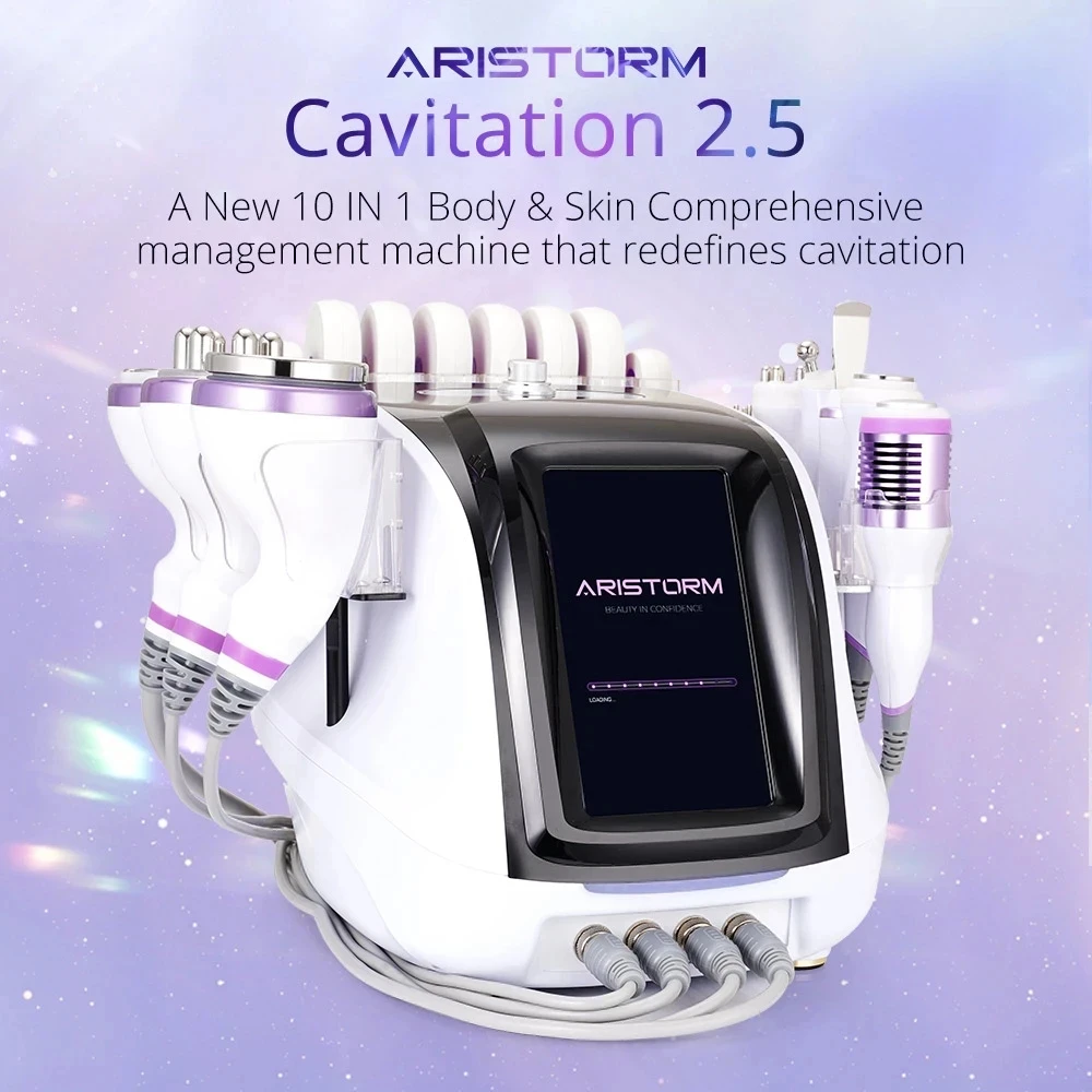 New Technology 2024 10 in 1 Ultrasonic 40K Cavitation RF Slimming Vacuum RF Hot & Cold Hammer Slimming Beauty Machine