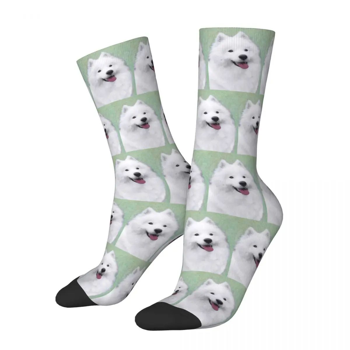 

Samoyed Dog Socks Harajuku Super Soft Stockings All Season Long Socks Accessories for Man's Woman's Gifts