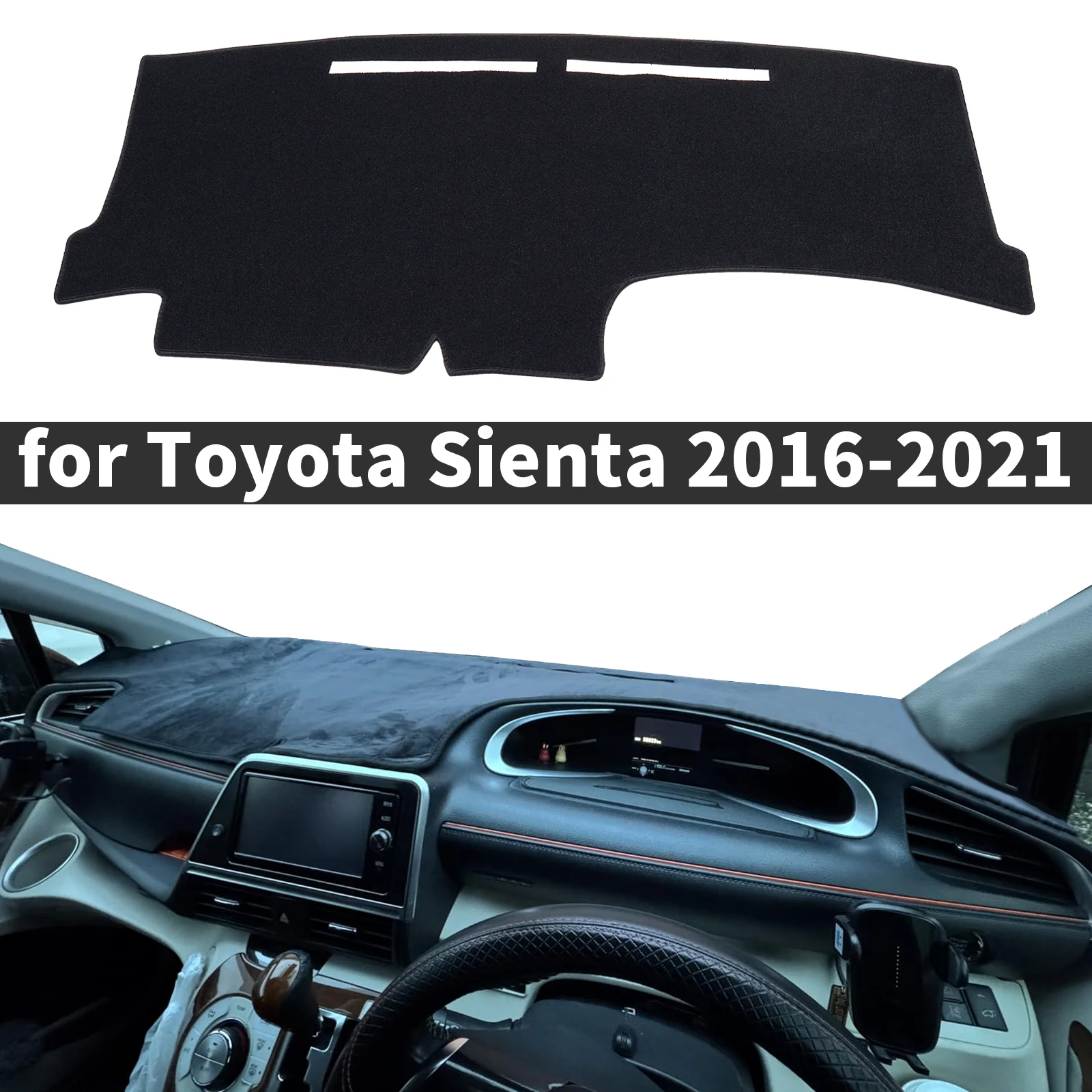 

fit for Toyota Sienta 2016 2017-2021 XP170 G2 Car DashMat Sunshade Dashmat Dashboard Cover Pad Protective Carpet Accessories