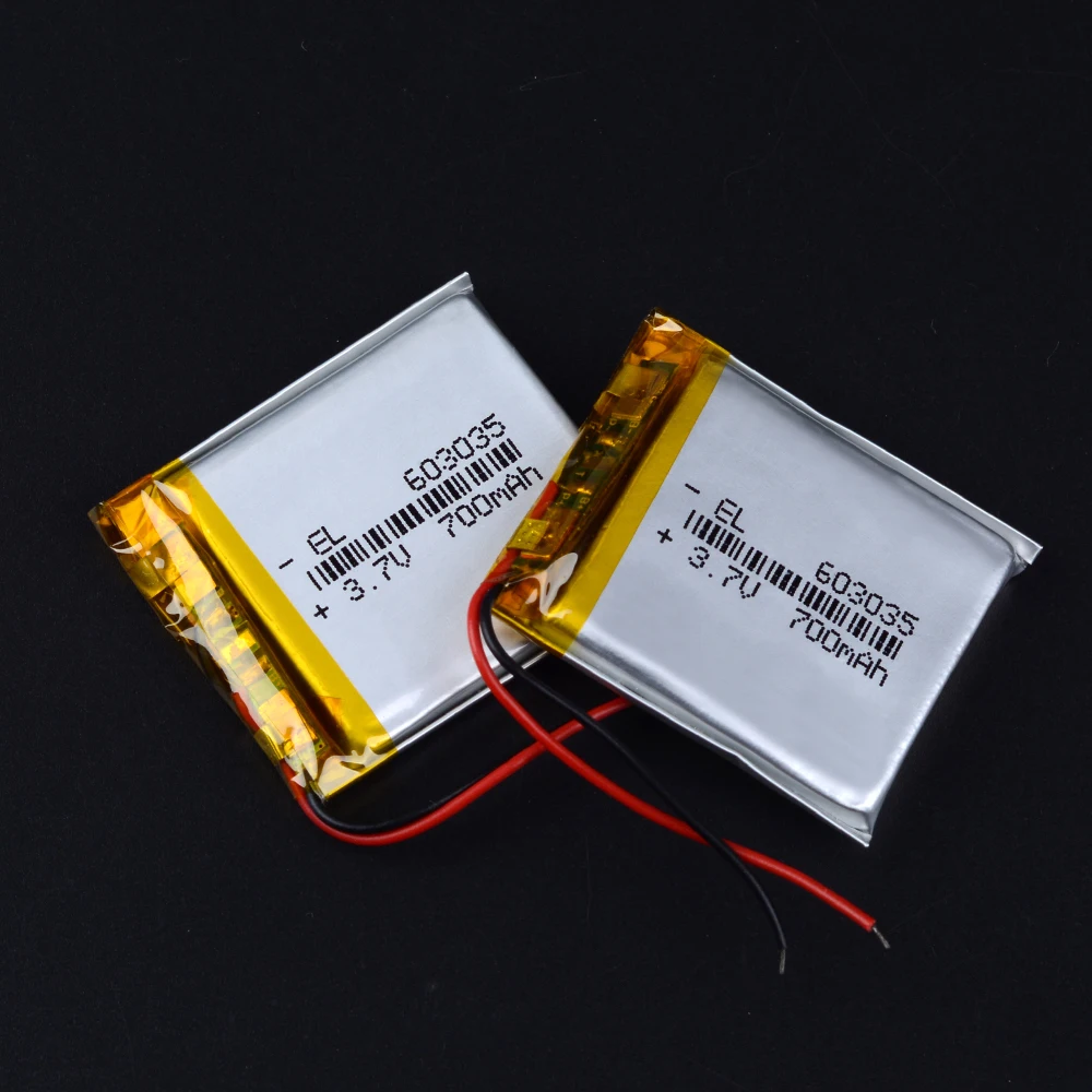 700 mah 3.7V 603035 Rechargeable Lithium Li-ion Polymer Battery 703035 800mAh 803035 950mAh