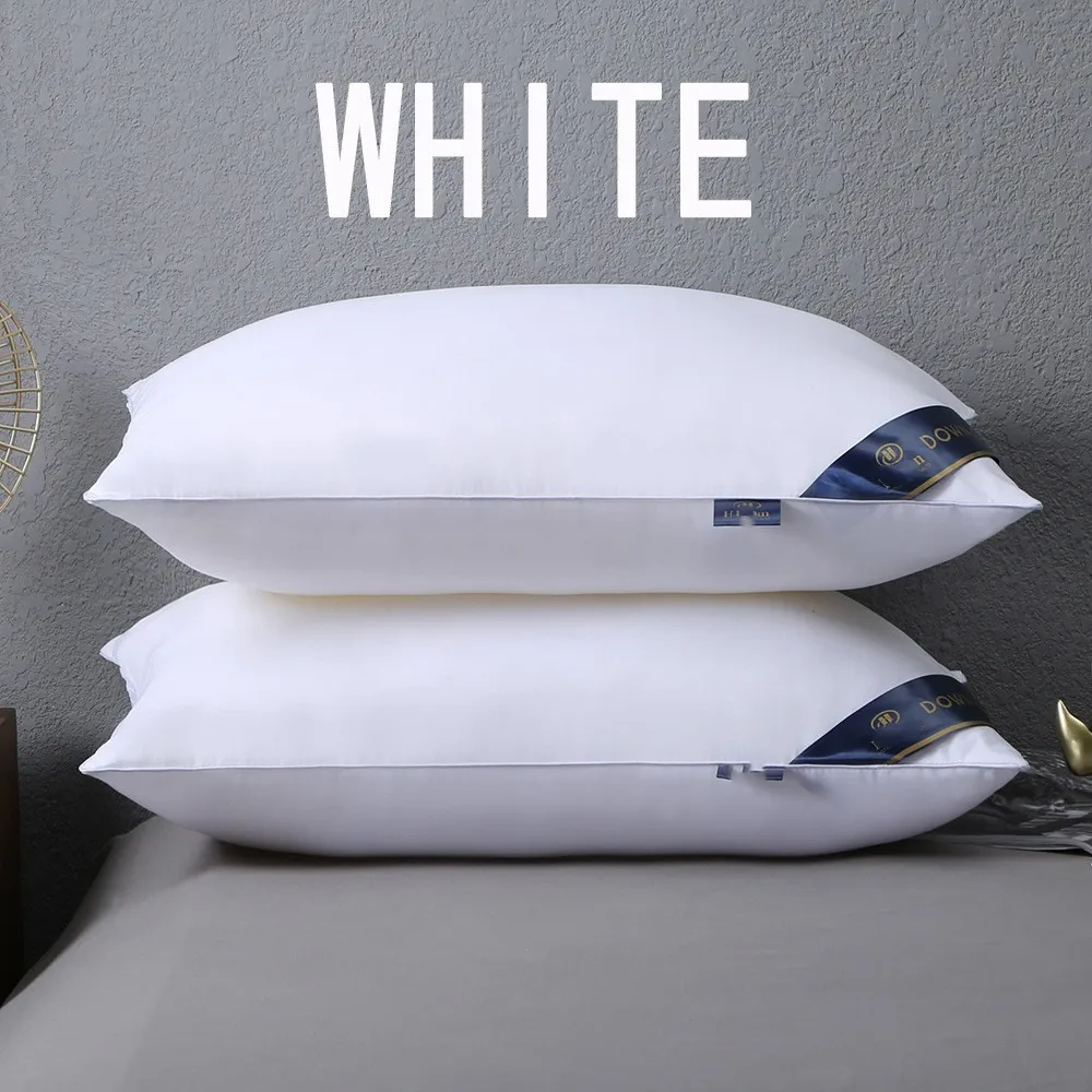 2pcs Cervical Protection Pillow Core Pair - Washable Household & Dormitory Pillow Inserts for Men Women & Daily Comfortable Use
