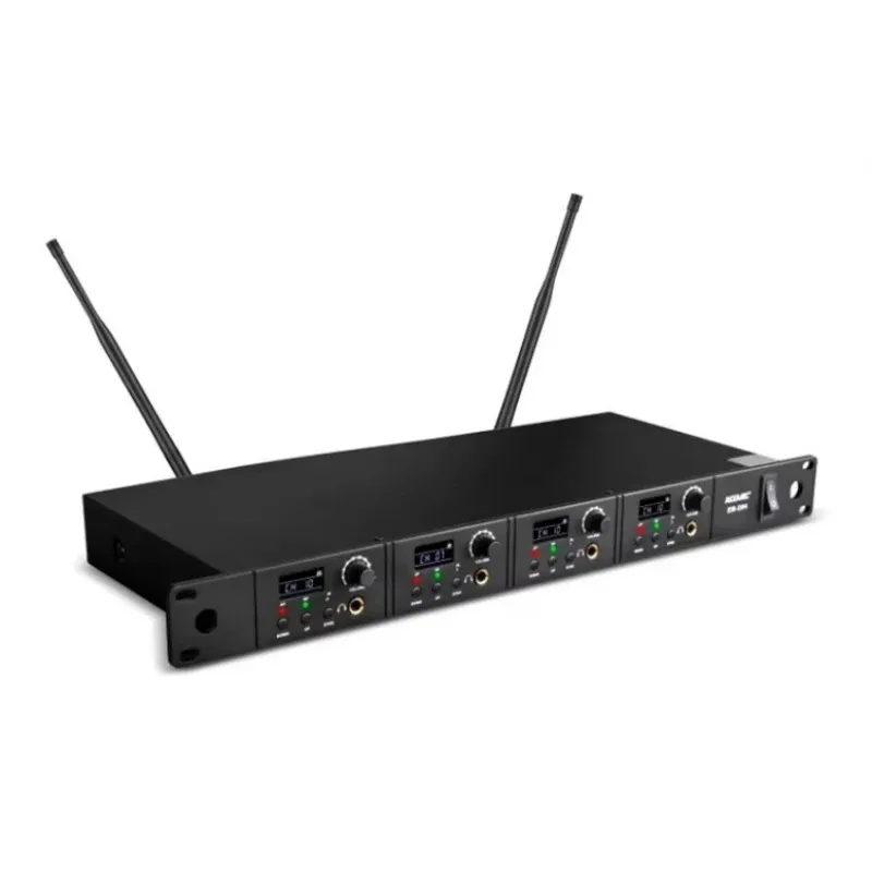 Newest EM-D04 First Four Channel Wireless in-Ear Monitor System Bodypack Microphone for Stage Performance Teaching