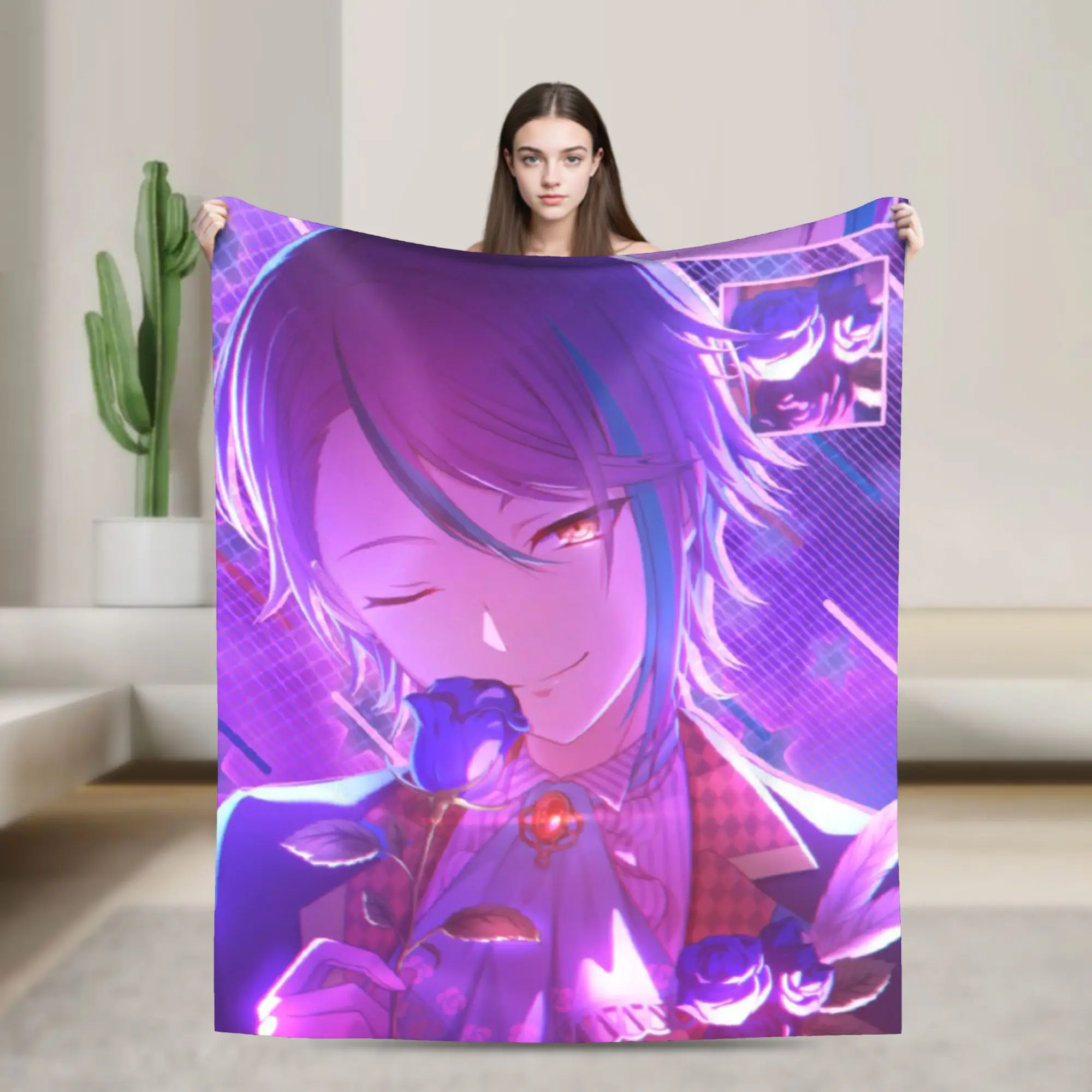 Rui Kamishiro Blanket Super Soft Warm Wonderlands x Showtime Throw Blankets for Bed 50x60 Inch Multi-size Rug Piece