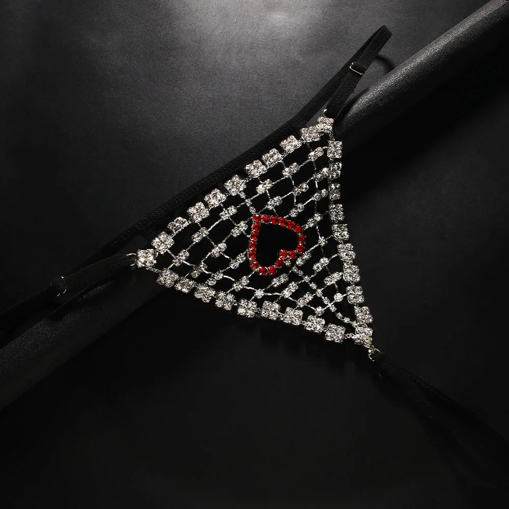 أحجار الراين القلب الجوف ثونغ للنساء ، الهذيان الملحقات ، مثير هيئة المجوهرات ، الملابس الداخلية ، مهرجان اللباس الداخلي ، G سلسلة ، هدية حفلة