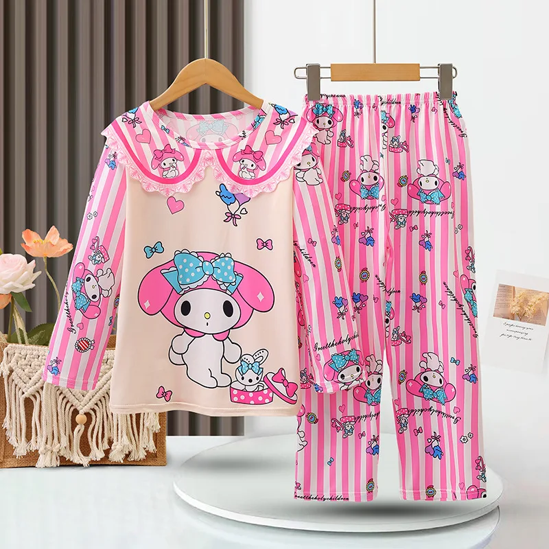 Princess Girl Pajamas Children Clothes Girl Girl\'s Summer Pajamas Loungewear Sets for Children Clothing Set Pajama Sleepwear