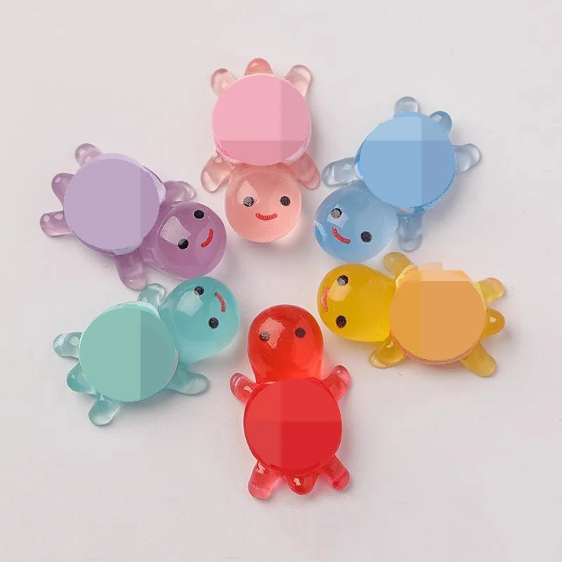 Luminous turtle resin handicraft ornament cute doll luminous desk decoration kawaii accessories