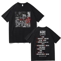 Rapper Chief Keef Hip Hop Oversized T-shirts Bang Part Glory Boyz Graphic Tshirt Men's Vintage Streetwear Male Fashion T Shirt