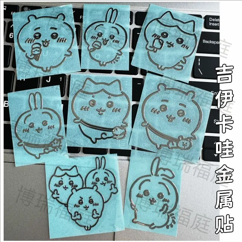 

Giekawa милые маленькие восемь мультфильмов высокая красота металлические наклейки для мобильных телефонов, планшетов, водонепроницаемые украшения Усаги, 3D наклейки