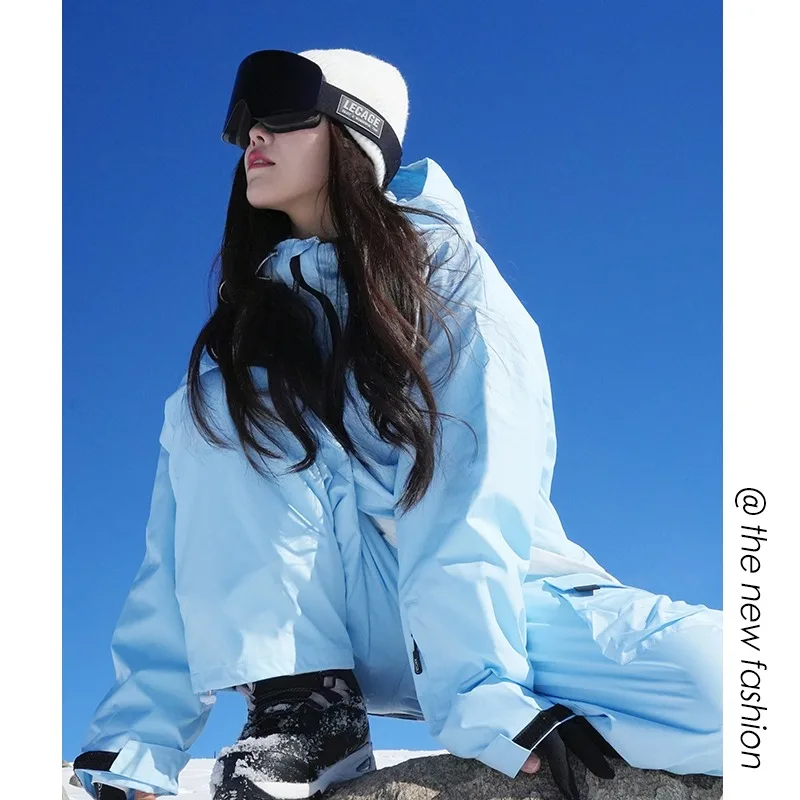 Waterdichte en thermische skipakset voor dames en heren - Wintersnowboardjas en -broek