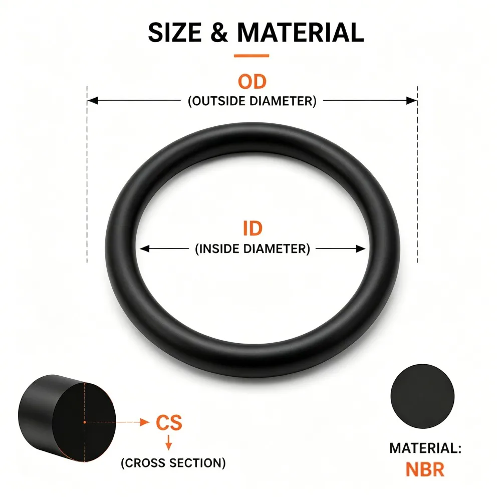 20Pcs Black NBR Nitrile O-Rings CS2.4mm OD6-32mm Vibration Damping Oil Corrosion Resistant Rubber Gaskets