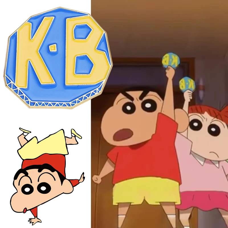 Crayon Shin-chan Brooch Metal Badge Cartoon Anime Lapel Enamel Pins Creative Backpack Jacket Coat Hat Pin Jewelry for Friends