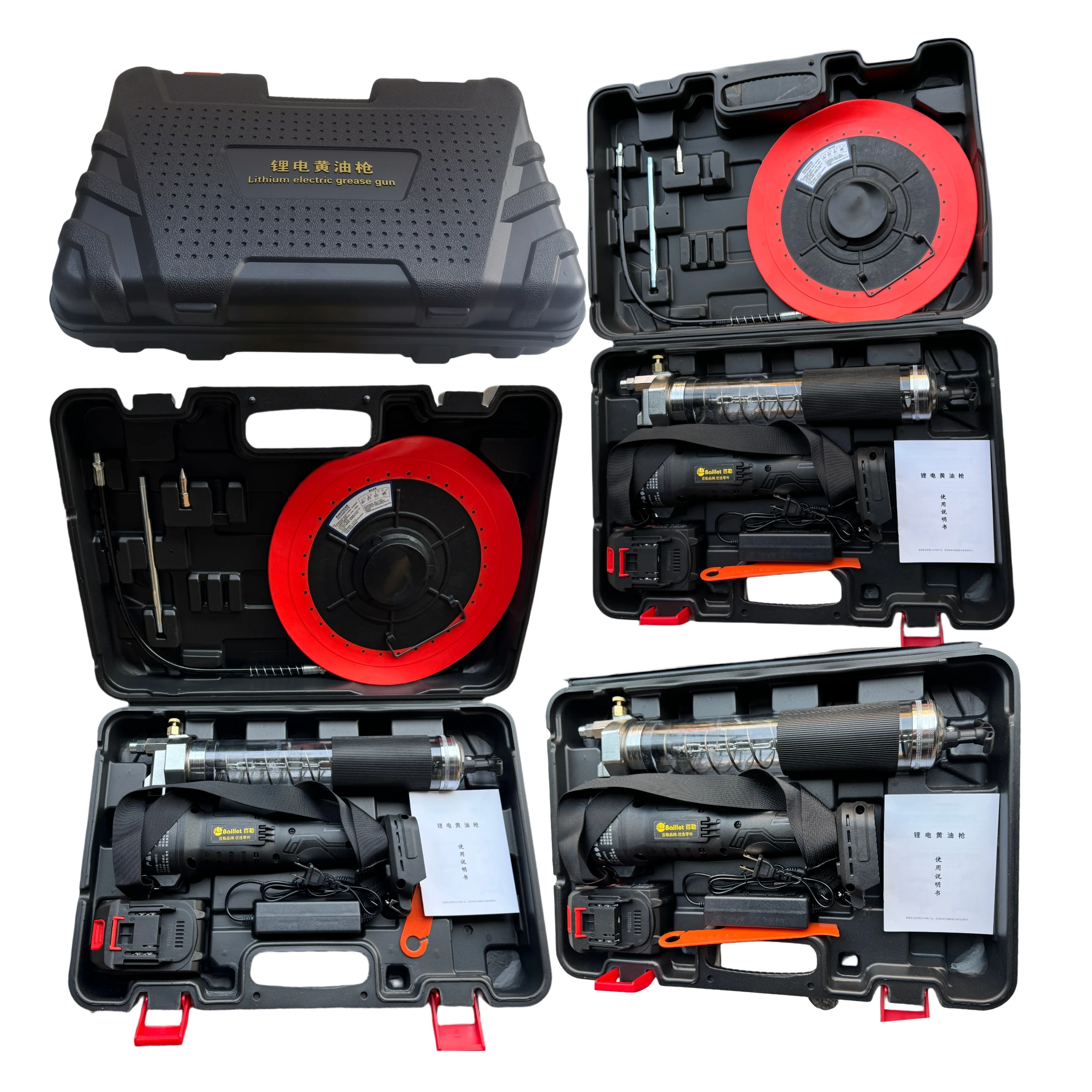 

Construction Machinery Parts High-pressure Electric Grease Gun Rechargeable Battery Cordless Grease Gun