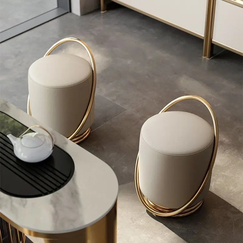 Light luxury dressing stool creative chair bedroom living room tea shoes changing shoes home