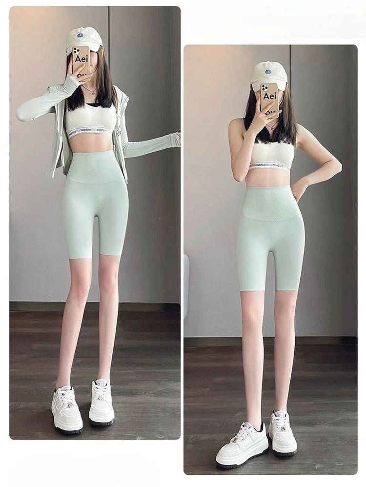 Yogashorts Gym Dames Fitness Sport Been Dames Sport Helder Hardloopbasis Sneldrogend Detail Training Print Atletisch Modaal Licht GF