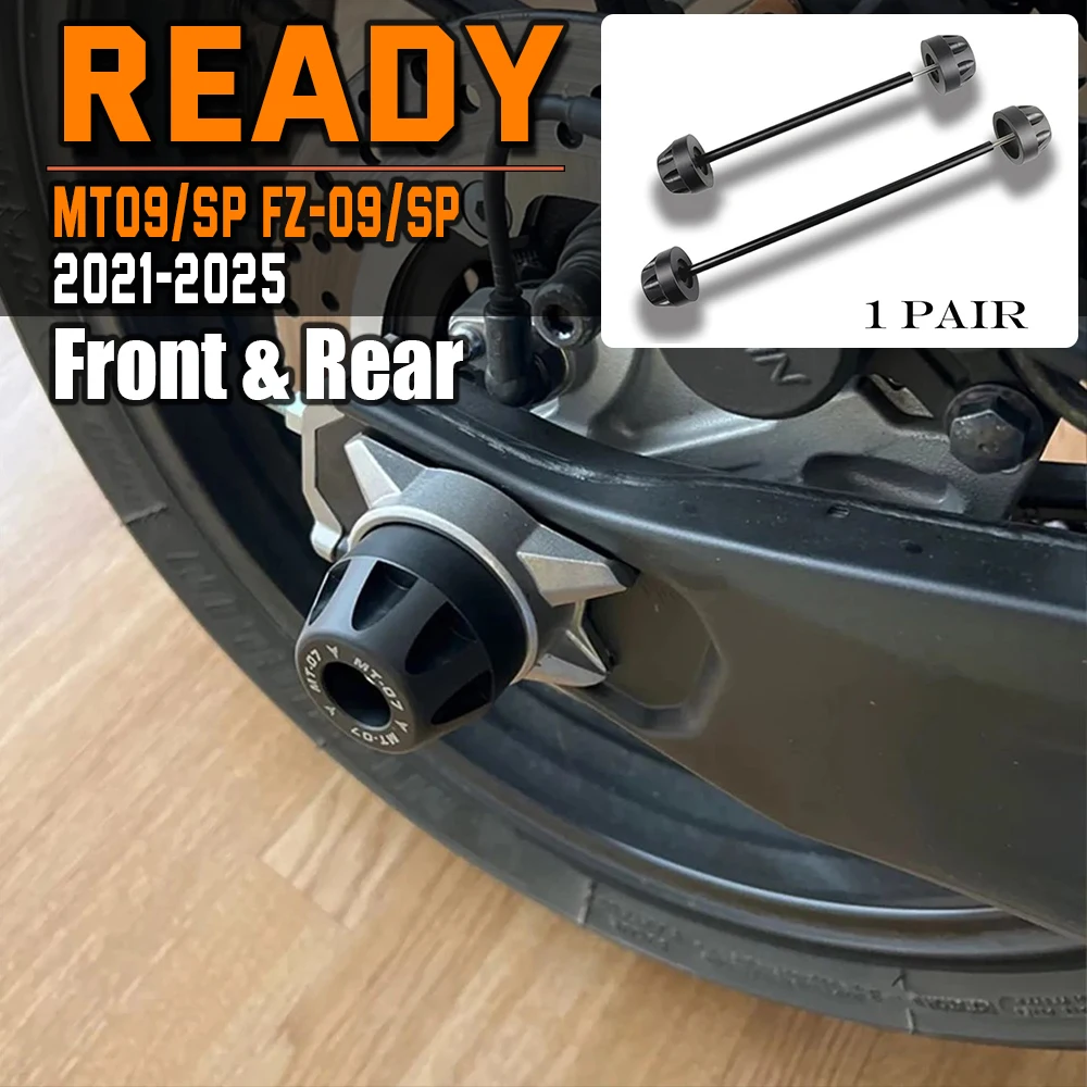 

2025-2021 MT09 2021 Front Rear Axle Fork Crash Slider For YAMAHA MT-09 Tracer 900 9 GT Motorcycle Wheel Hub Anti-Collision Bloc